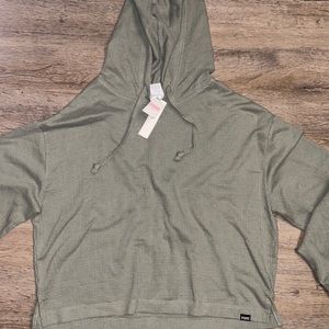 Brand new: PINK green long sleeve with hood